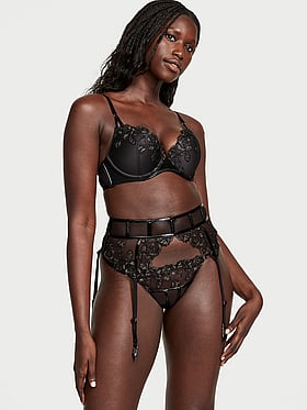 victoria secret garter belt set Victoria's Secret Very Sexy Garter Belt Lingerie XS S NWT main image 1