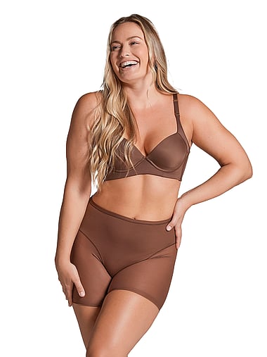 Leonisa Shapewear - Comfy Compression Undetectable Sheer Shaper Shorts, image 1