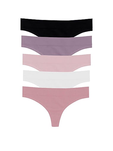 MINDD - 5-Pack Regular Rise Thong Panties