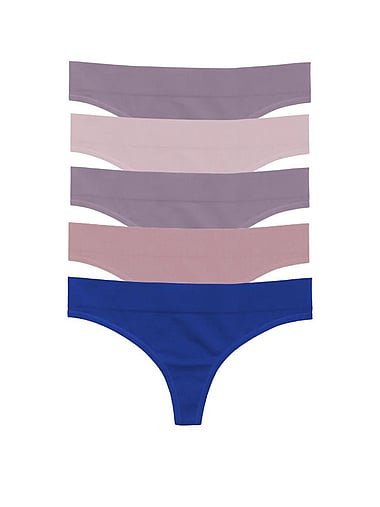 MINDD - 5-Pack Regular Rise Thong Panties