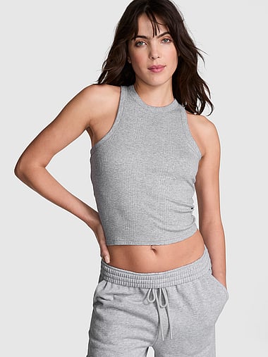 PINK - Multi Rib Tank Top, image 1