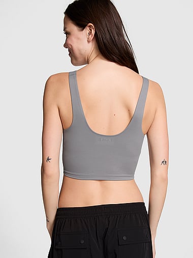 PINK - Relay Longline Sports Bra, image 2