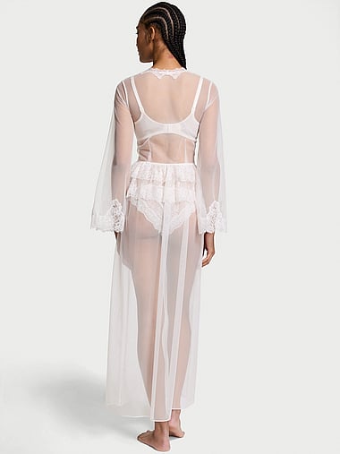 Very Sexy - Rose Lace & Tulle Corset Long Robe, image 2