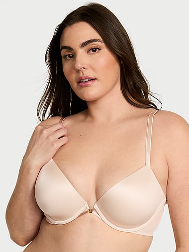 Бра деми Low-Cut, лёгкая чашка, с логотипом, с блеском — Victoria's Secret