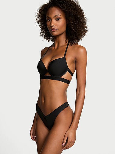 Victoria's Secret Swim - Cinched Thong Bikini Bottom in Smooth, image 2