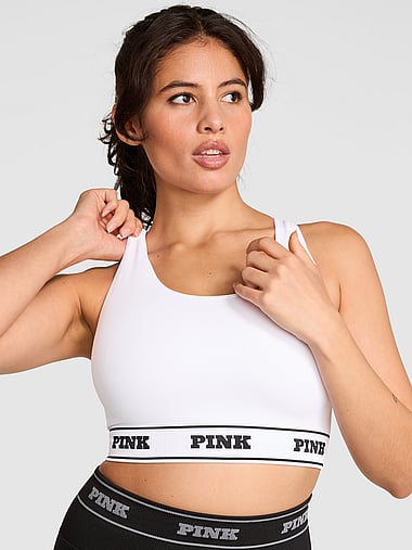PINK - Seamless Reversible Sports Bra, image 1