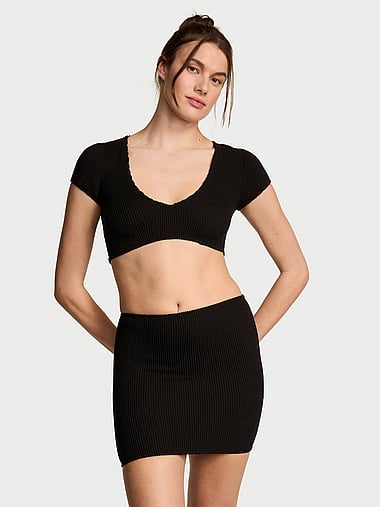 Victoria's Secret Swim - Crinkle Swim Cover-Up Skirt, image 1