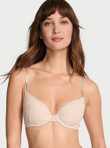 Бра деми Sexy Lacie, лёгкая чашка, гладкая ткань — Victoria's Secret