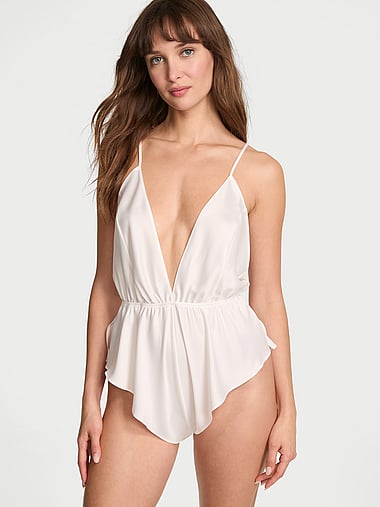 Satin Flutter Romper