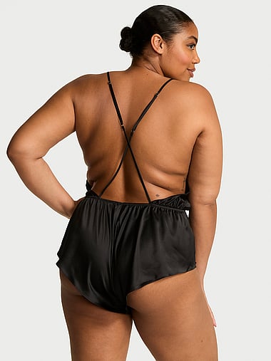 Satin Flutter Romper