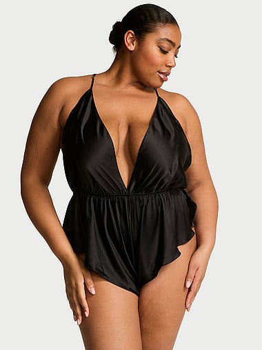 Satin Flutter Romper