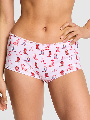 PINK - Cotton Boyshort Panty, image 1