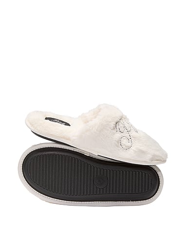 PINK - Faux-Fur Closed-Toe Slippers, image 2