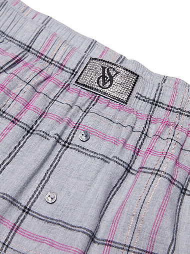Victoria's Secret - Flannel Long-Sleeve Short Tee-Jama Set, image 2