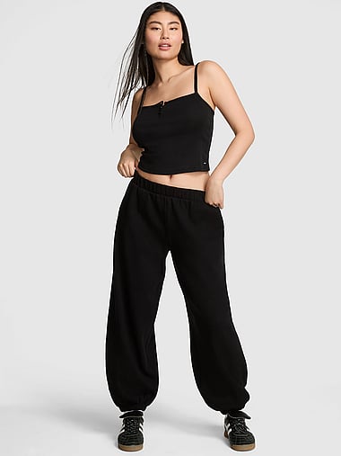 PINK - Campus Fleece™ Oversized Sweatpants, image 1