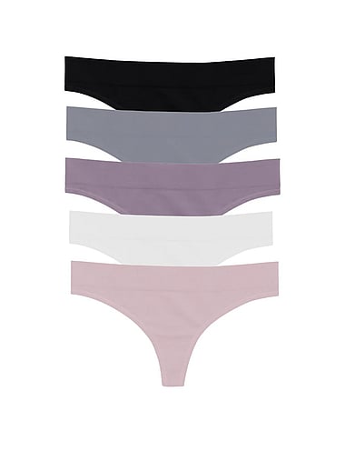 MINDD - 5-Pack Regular Rise Thong Panties