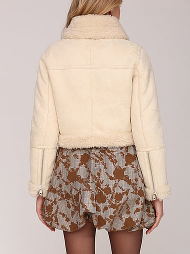 Avec Les Filles - Cropped Shearling Jacket, image 2