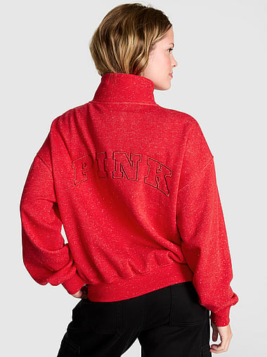 PINK - Campus Fleece™ Quarter-Zip Sweatshirt, image 2