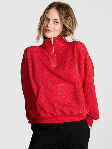 PINK - Campus Fleece™ Quarter-Zip Sweatshirt, image 1