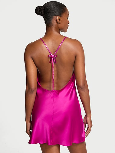 Very Sexy - Crystal Bow Satin Mini Slip, image 2