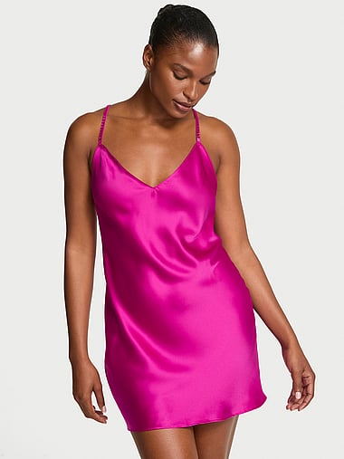 Very Sexy - Crystal Bow Satin Mini Slip, image 1