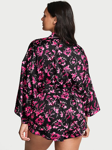 Victoria's Secret - Signature Satin Mini Robe, image 2