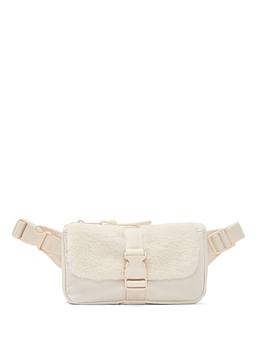 PINK - Plush Teddy Convertible Sling Bag, image 1