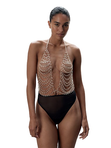 BLUEBELLA - Crystal Open-Cup Bodysuit, image 1