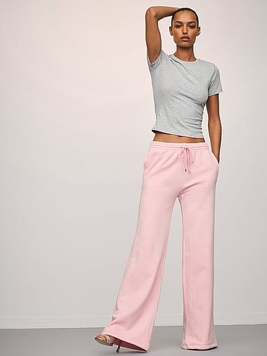 Angel Essentials - Iconic Fleece Wide-Leg Sweatpant, image 1