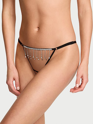 Very Sexy - Tassel Sparkle Crotchless Adjustable V-String Panty, image 1