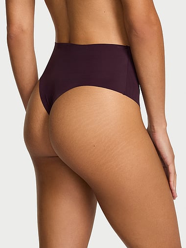 No-Show - No-Show High-Waist Thong Panty in Smooth, image 2