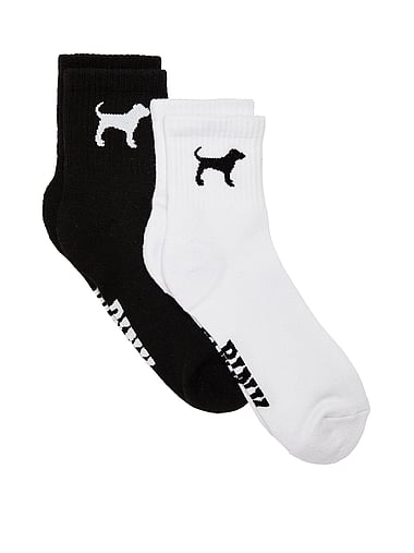 PINK - 2-Pack Quarter Socks, image 1