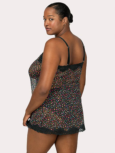 Curvy Couture - Sheer Mesh Chemise