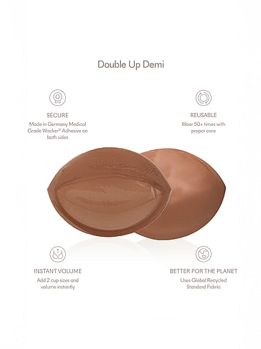 Nood - Reusable Double Up Demi Push-Up Pads, image 2