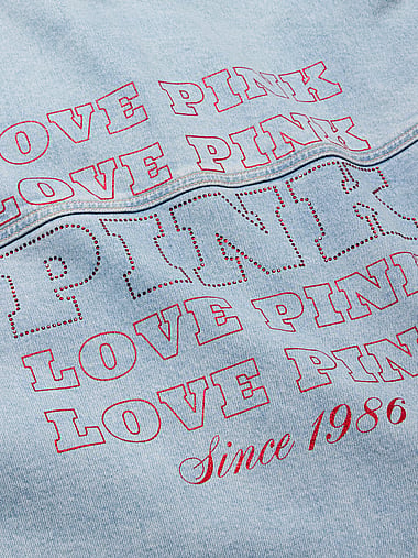PINK - Denim by PINK Cut-Oﬀ Trucker Jacket, image 2