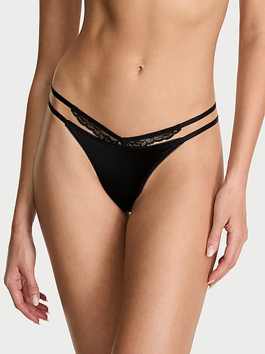 Трусы-стринги-ви, регулируется, кружево — Victoria's Secret