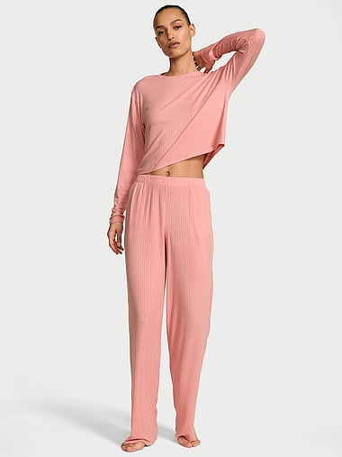 Victoria's Secret - SoSoft™ Modal Wide-Rib Long Lounge Set, image 1