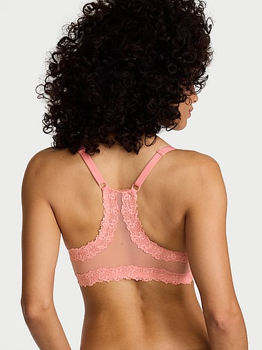 Body by Victoria - Lightly Lined Lace Racerback Full-Coverage Bra, image 2
