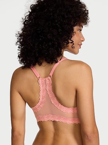 Body by Victoria - Lightly Lined Lace Racerback Demi Bra, image 2
