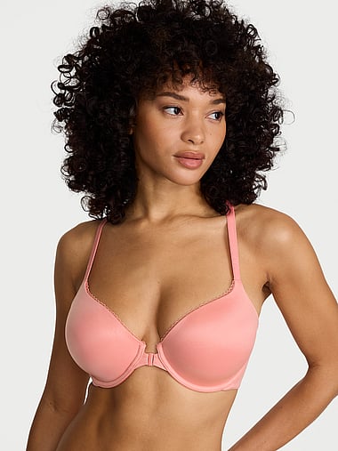 Body by Victoria - Lightly Lined Lace Racerback Demi Bra, image 1