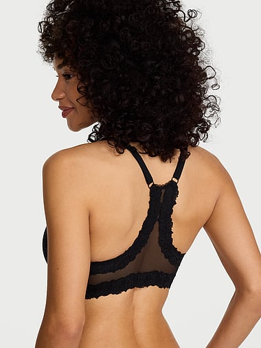 Body by Victoria - Lightly Lined Lace Racerback Demi Bra, image 2