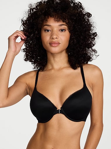 Body by Victoria - Lightly Lined Lace Racerback Demi Bra, image 1