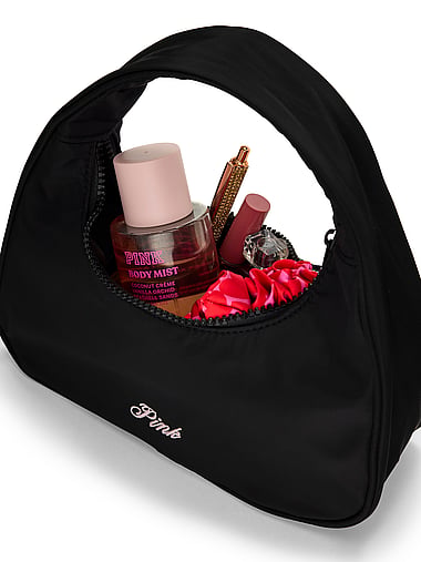 PINK - Nylon Mini Hobo Bag, image 2
