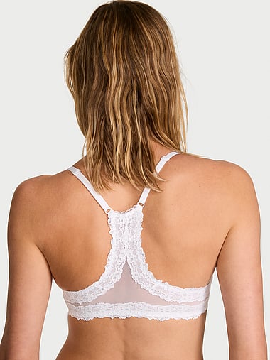 Body by Victoria - Lightly Lined Lace Racerback Full-Coverage Bra, image 2