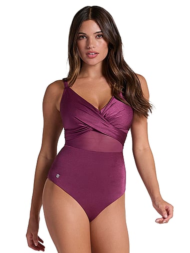 Leonisa Shapewear - Cross-Front One-Piece Swimsuit, image 1