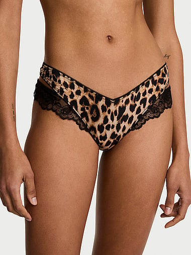 Very Sexy - Rose Lace-Trim Cut-Out Thong Panty, image 1