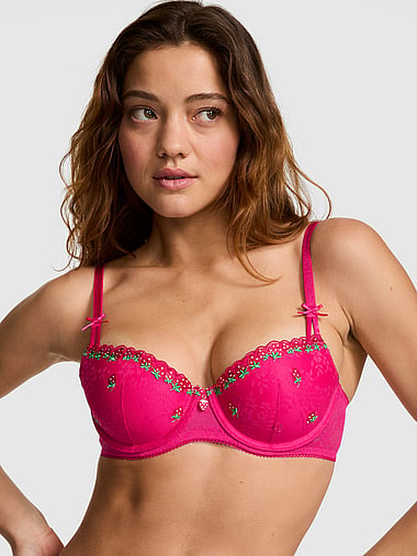 PINK - PINK Wink™ Lightly Lined Balconette Bra, image 1