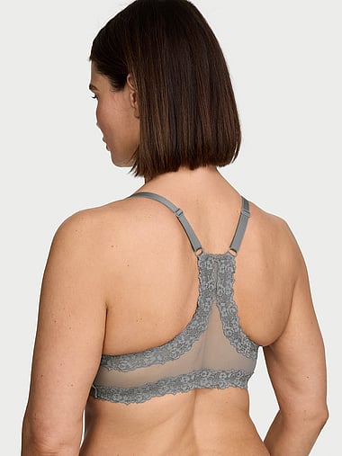 Body by Victoria - Lightly Lined Lace Racerback Full-Coverage Bra, image 2