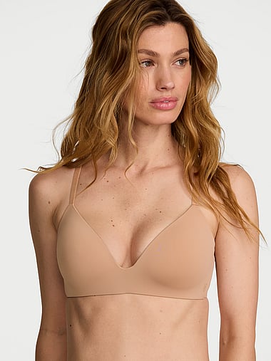 Бра Exploded, лёгкая чашка, без косточек, с логотипом, хлопок — Victoria's Secret