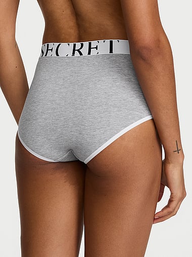Cotton - Exploded Logo Cotton Modern Brief Panty, image 2